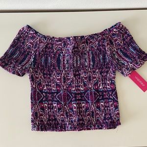 Off the shoulder crop top